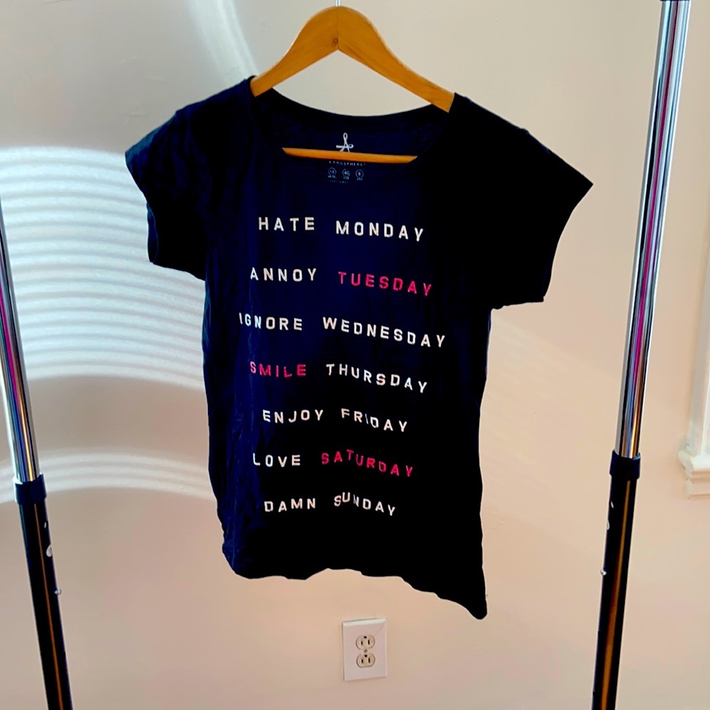 NWT Days of the Week Statement Tee
